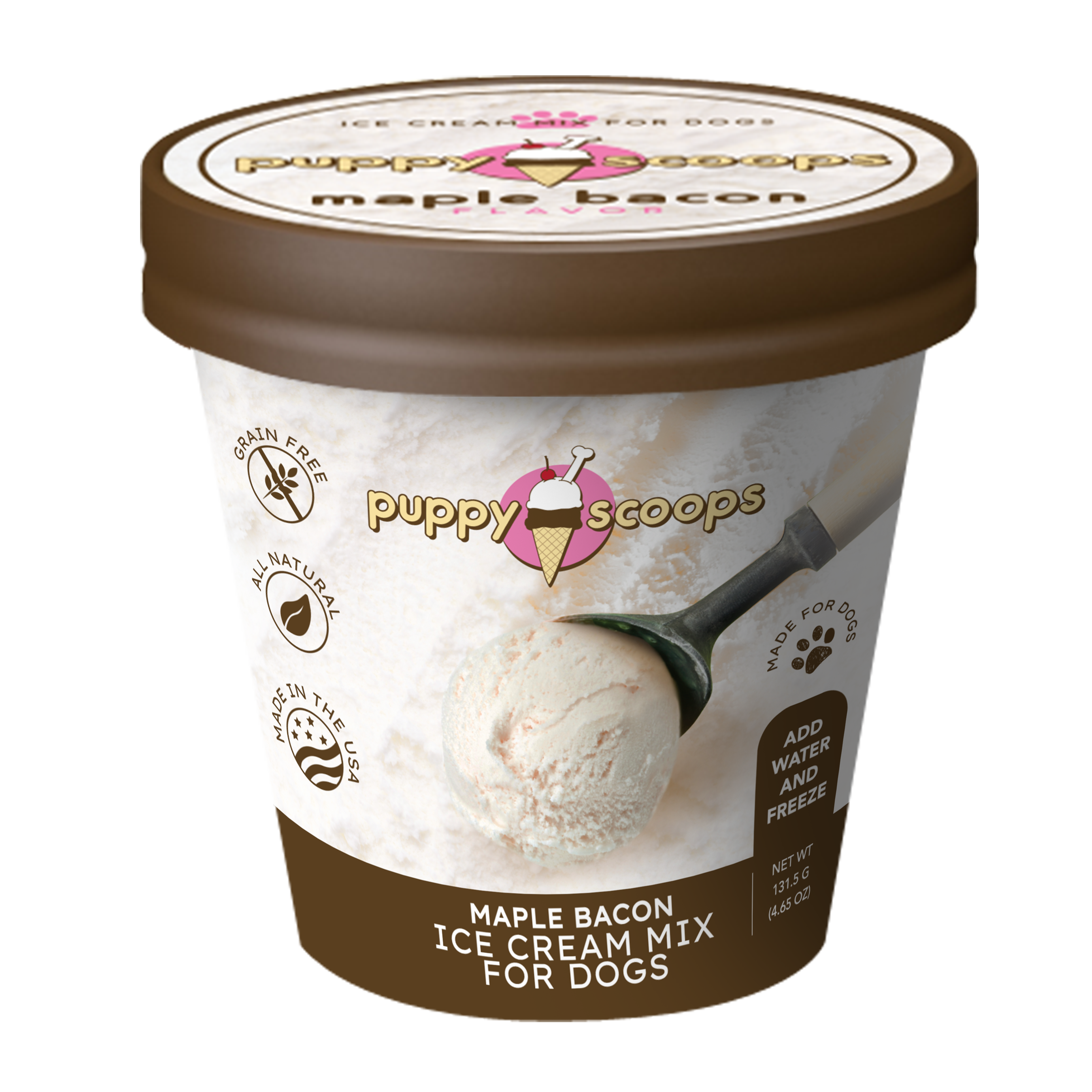 Puppy Cake LLC - Puppy Scoops Ice Cream Mix for Dogs: Maple Bacon / 4.65 oz